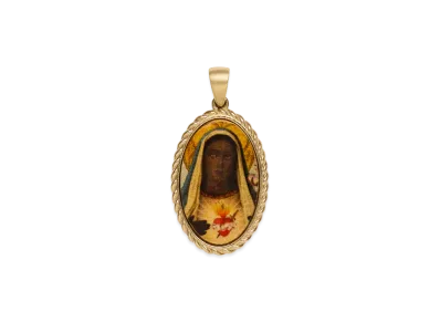 DENIM TEARS Black Mary Pendant "Multi"