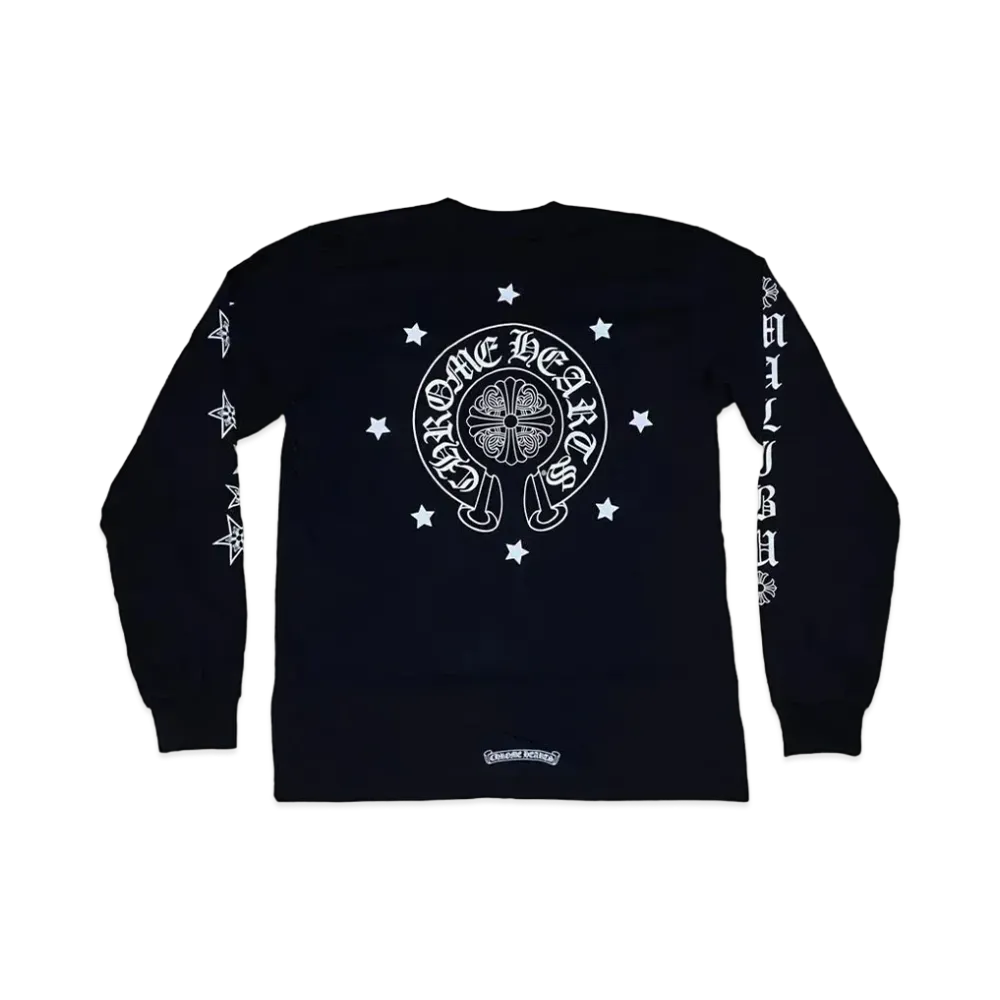 Chrome Hearts Malibu Exclusive Stars L/S T-Shirt "Black"