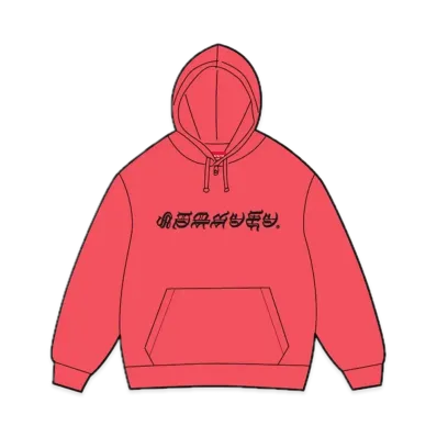 Supreme Blackletter Hooded Sweatshirt "Watermelon"