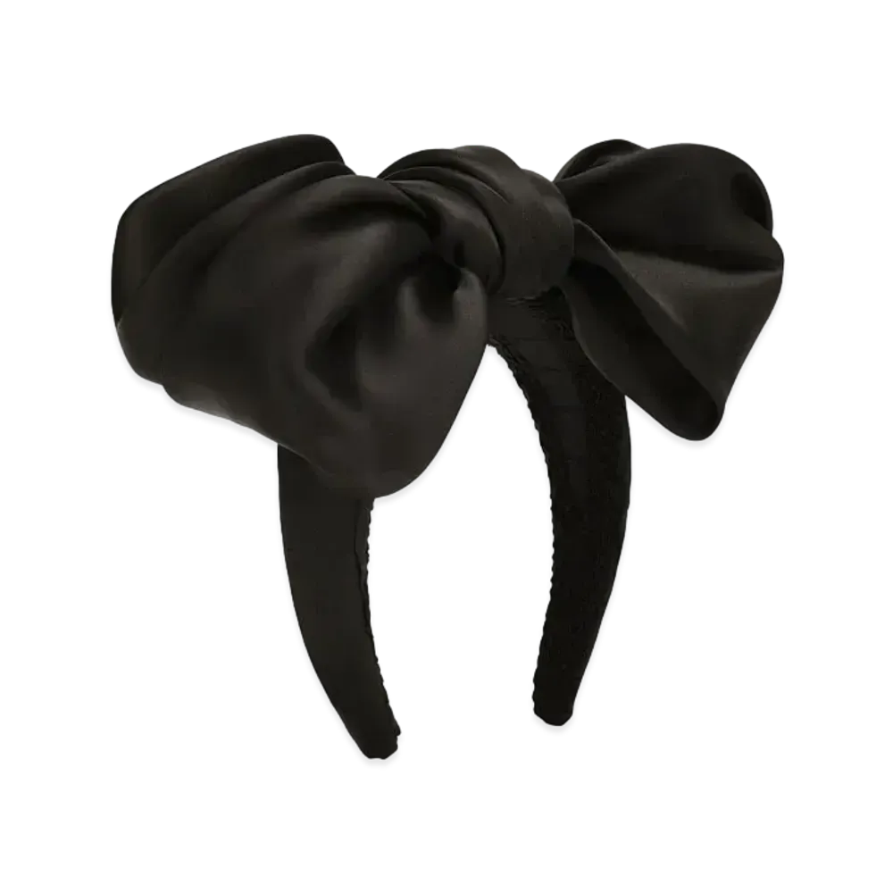 Dolce&Gabbana Headband With Organza Bow "Black"