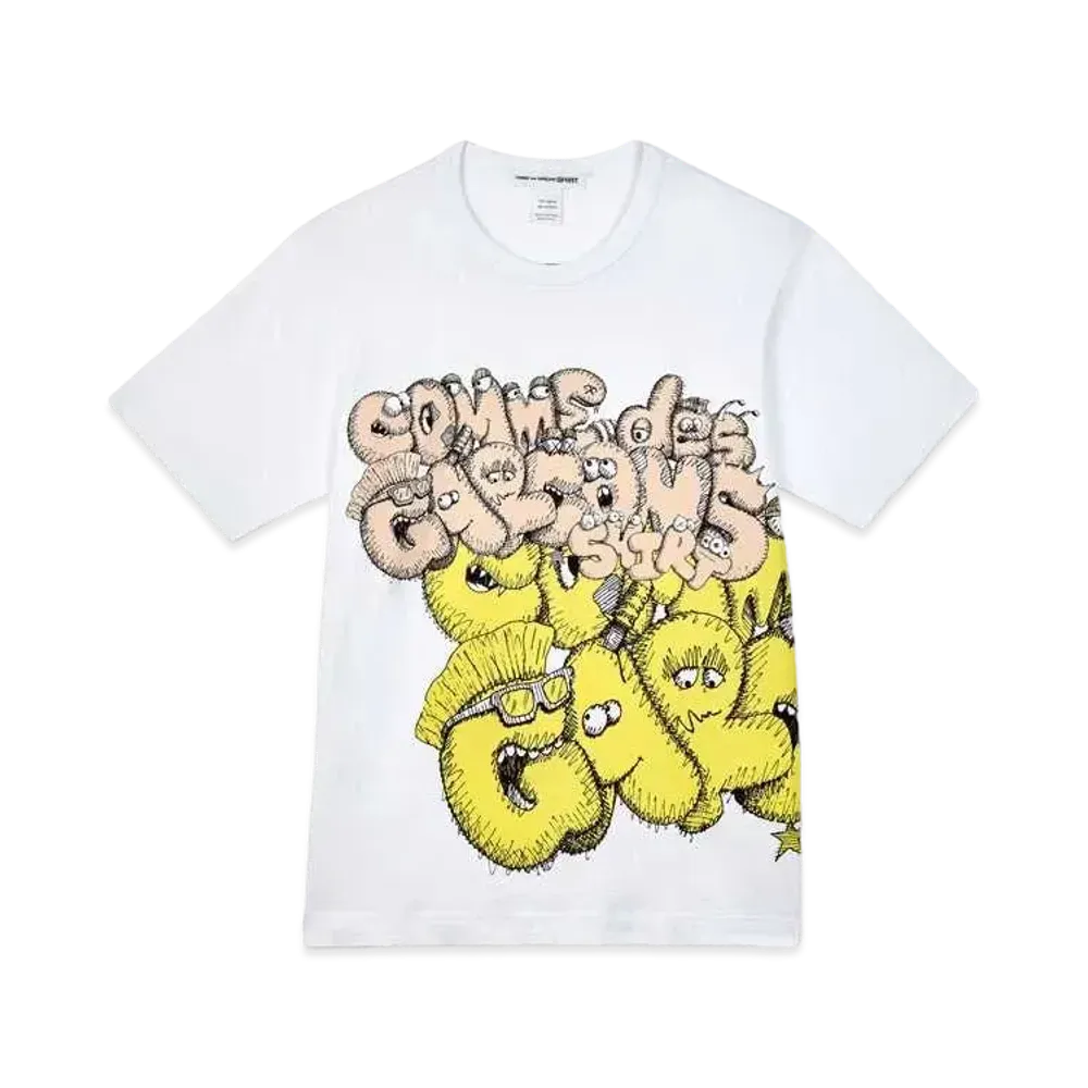 COMME des GARCONS SHIRT x KAWS CDG T-Shirt Print6 "White"
