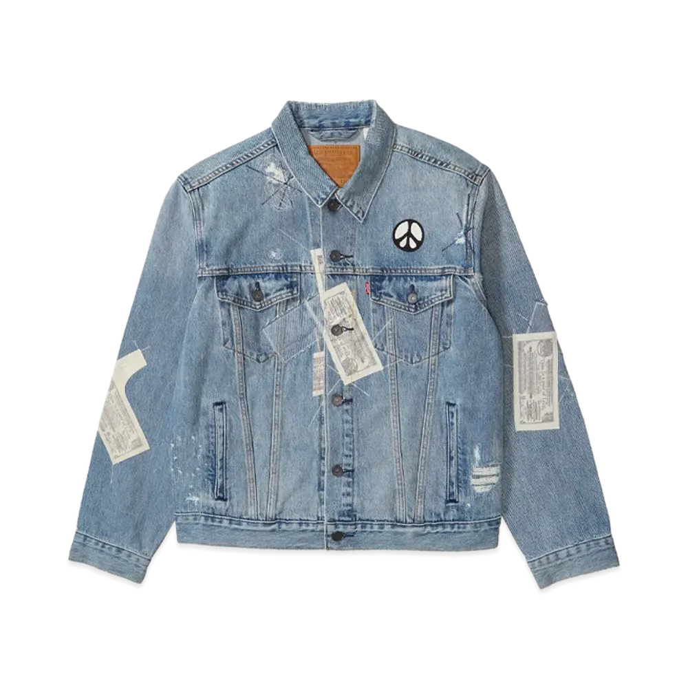 Levi's Slake Collection Trucker Jacket Lots Of Pockets "Midium Indigo"