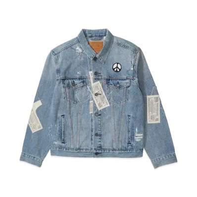 Levi's Slake Collection Trucker Jacket Lots Of Pockets "Midium Indigo"