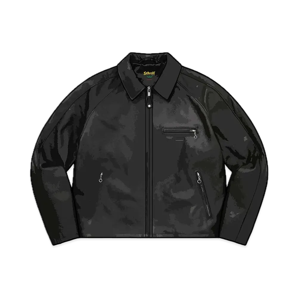 Supreme x Schott Leather Racer Jacket "Black"
