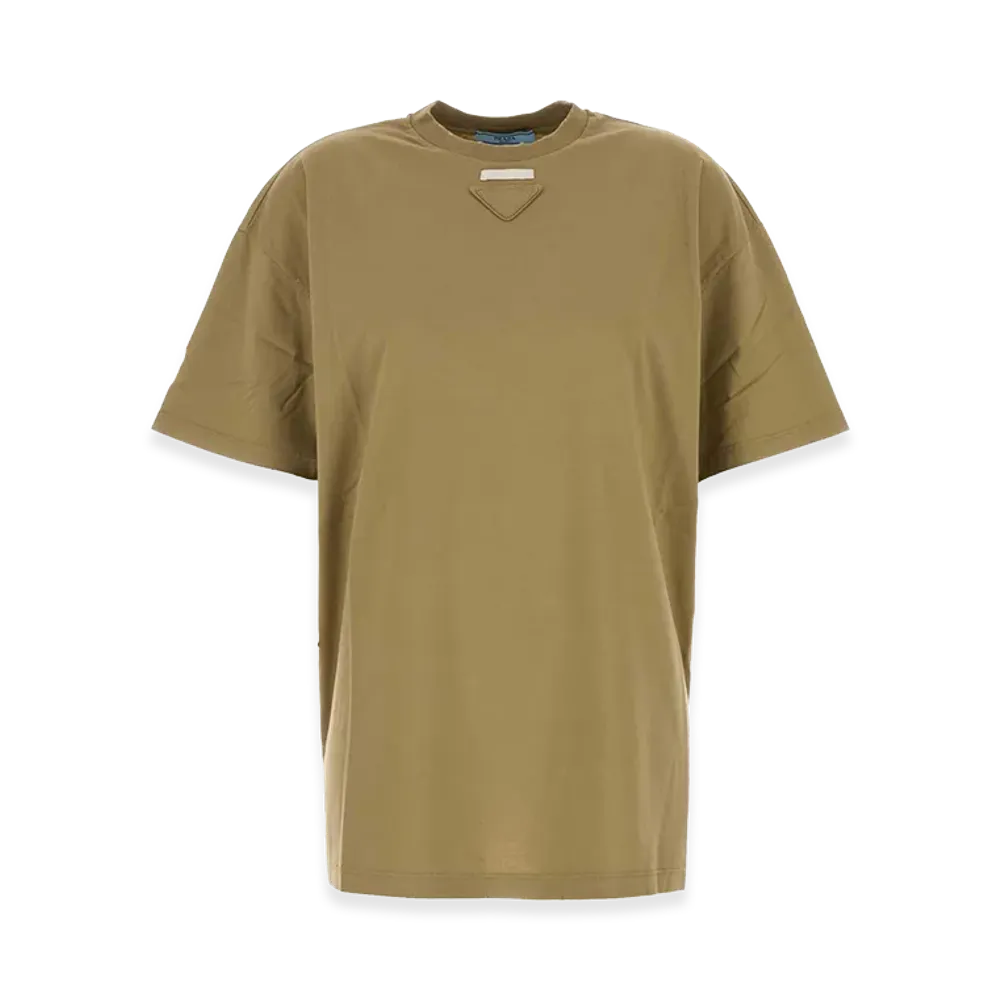 PRADA Women's Jersey T-Shirt "Sage Green"