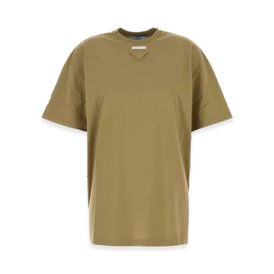 PRADA Women's Jersey T-Shirt "Sage Green"