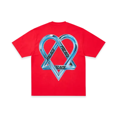 PALACE x HIM Tri Gram T Shirt "Red"