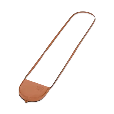 LOEWE Mini Heel Pouch In Soft Calfskin "Tan"
