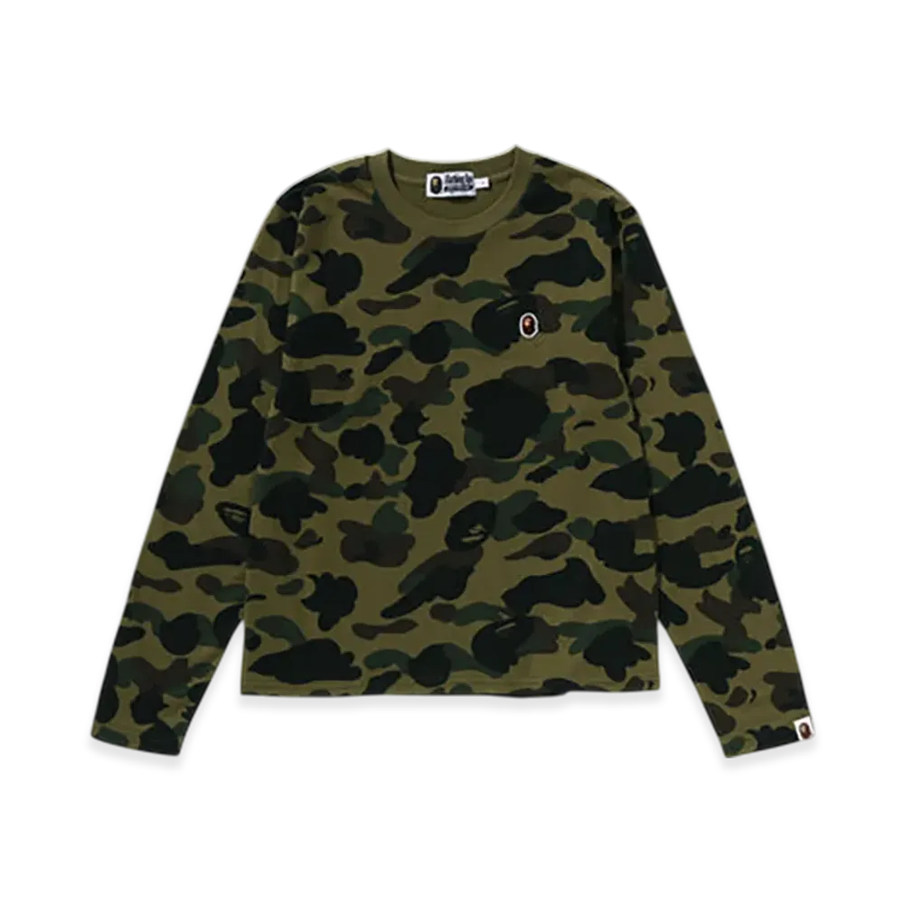 A BATHING APE 1st Camo LS Tee "Green"