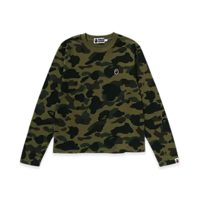 A BATHING APE 1st Camo LS Tee "Green"