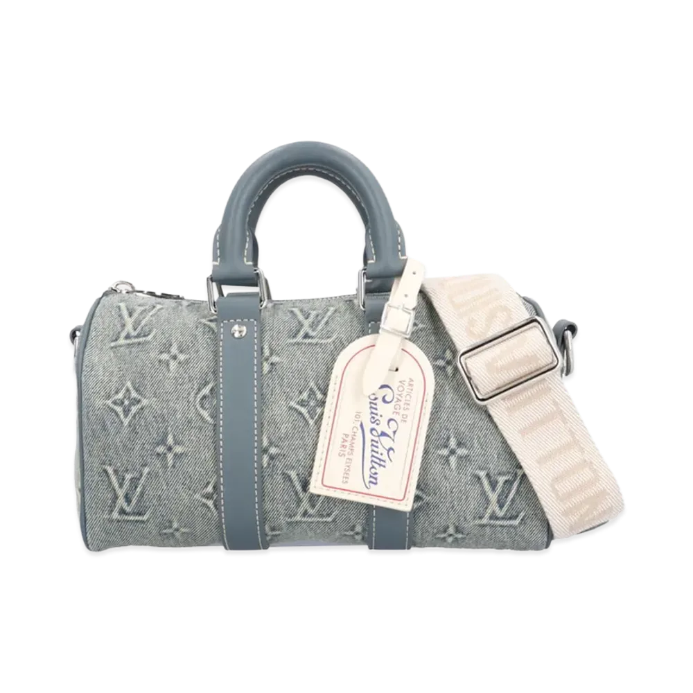 Louis Vuitton Keepall Bandouliere 25 Monogram Denim "Blue"