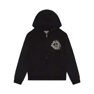 DENIM TEARS Denim University Zip Hoodie "Black"