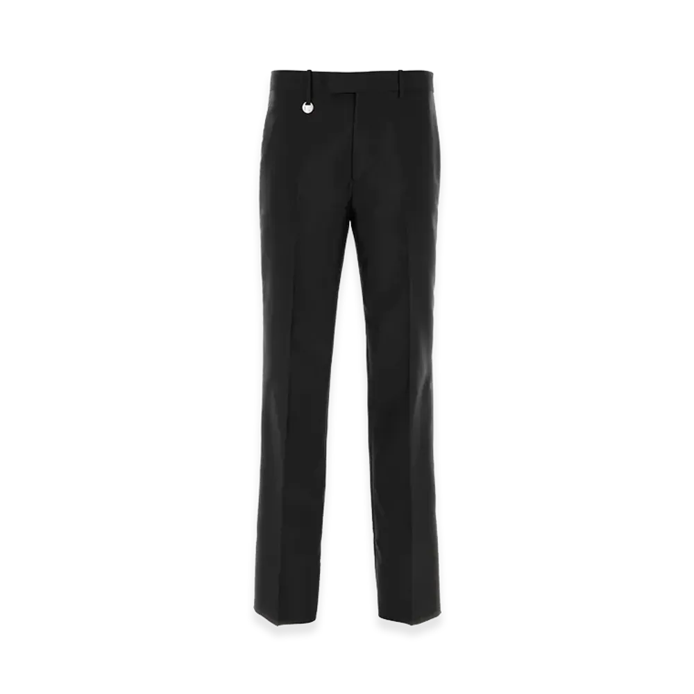 Burberry Wool Blend Wide-Leg Pant "Black"
