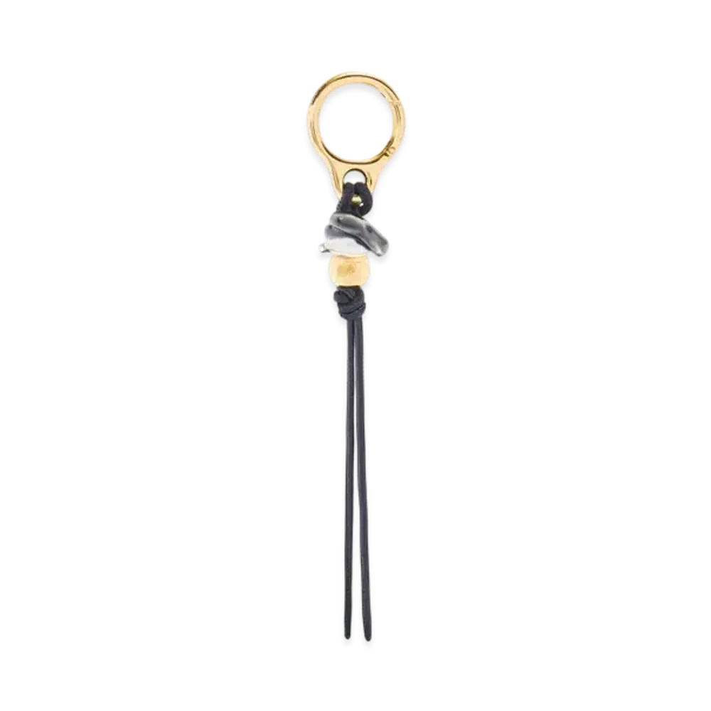LOEWE Snake Charm in Calfskin "Dark Ink"