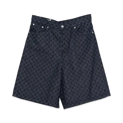 DRIES VAN NOTEN Denim Shorts "Navy Blue"