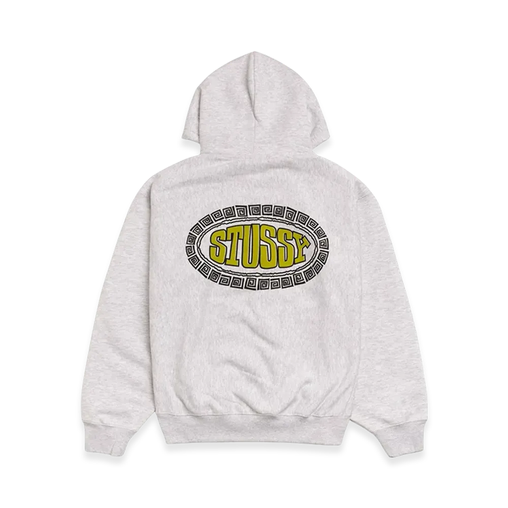 Stussy Tile Oval Hoodie "Ash Heather"