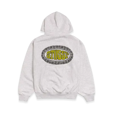 Stussy Tile Oval Hoodie "Ash Heather"