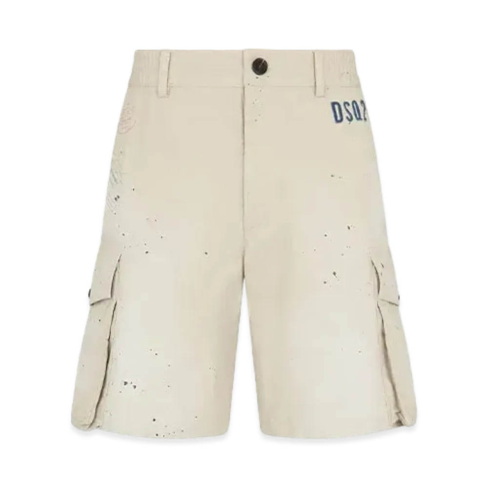 Dsquared2 D2 Stamps 64 T. Shorts "Mastic Beige"