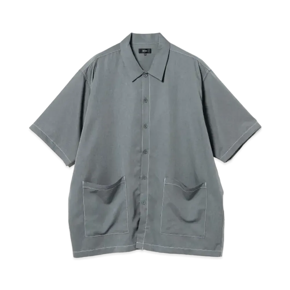 BEAMS Stitch Easy Shirt "Gray"