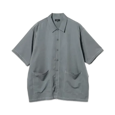 BEAMS Stitch Easy Shirt "Gray"