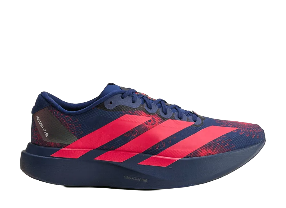 adidas Adizero Evo SL Woven "Dark Blue/Lucid Red"