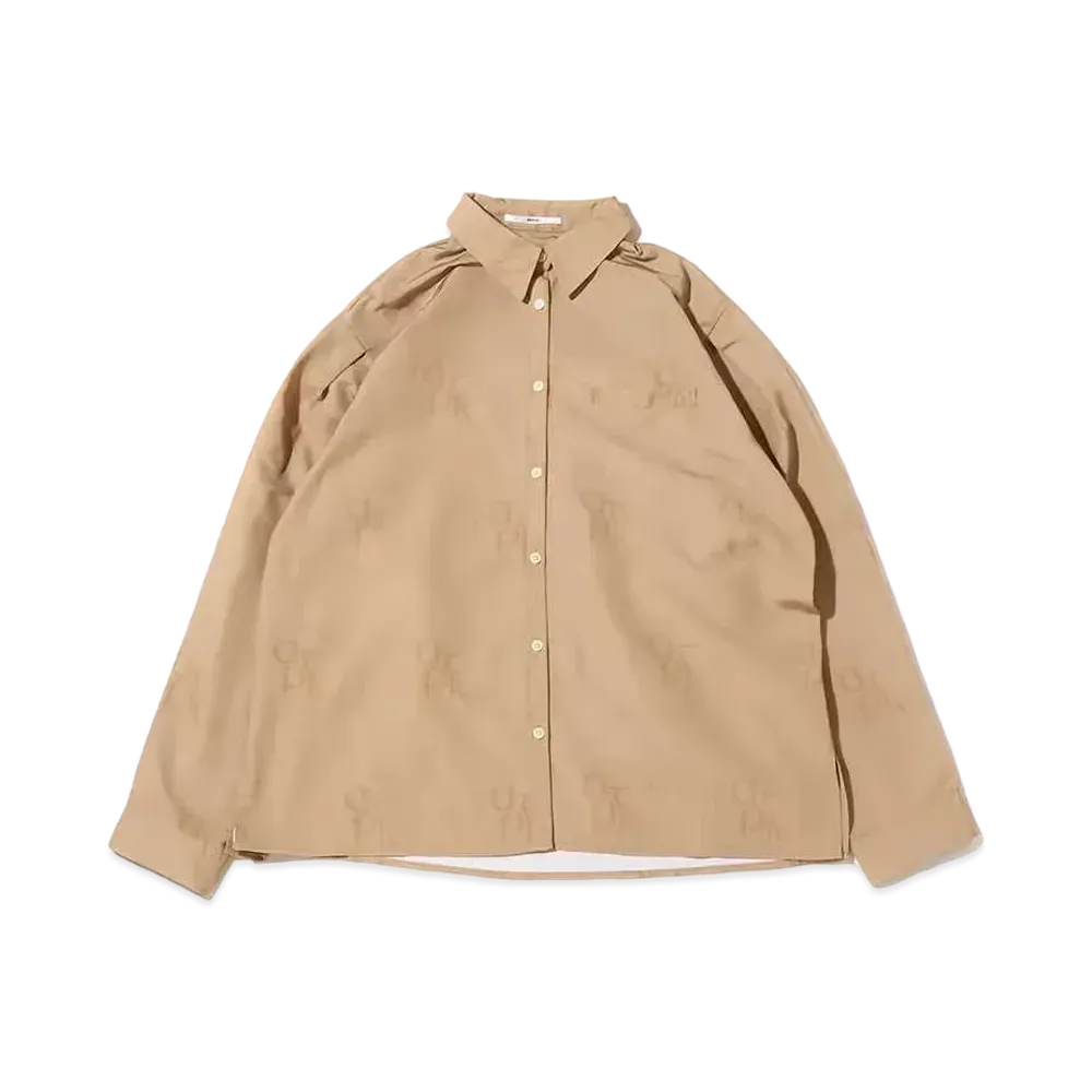 atmos pink Allover Print Shirt "Beige"