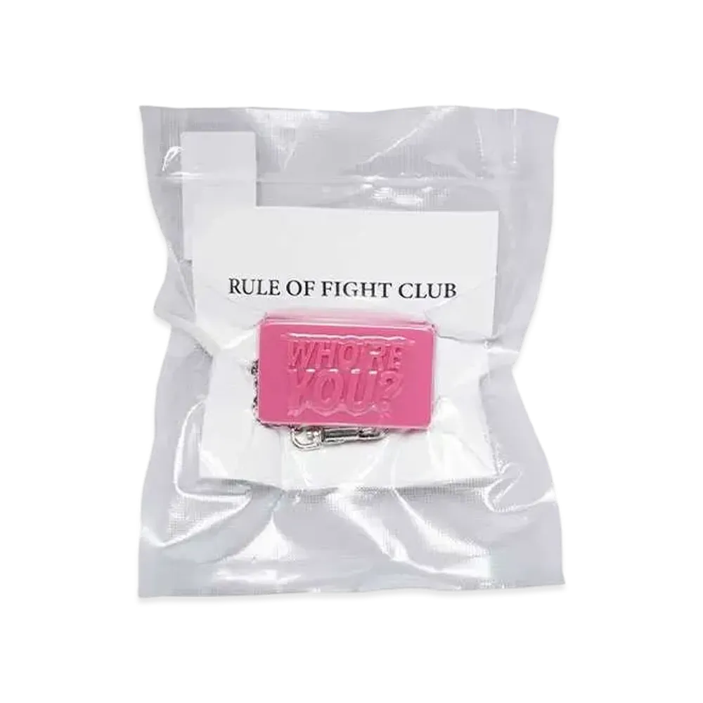 DAIRIKU "Who're you?" Soap Key RIng "PINK"