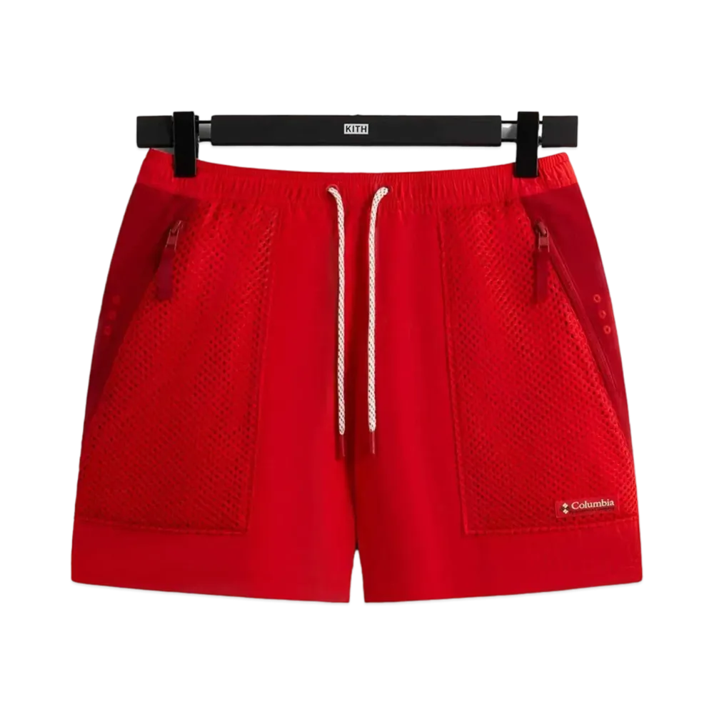 Kith x Columbia Wind Short "Red Velvet"