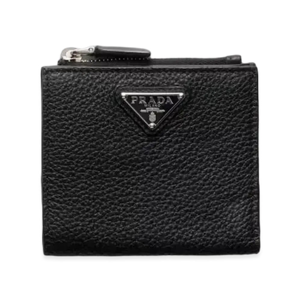 PRADA Small Leather Wallet "Black"