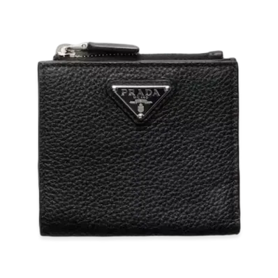 PRADA Small Leather Wallet "Black"