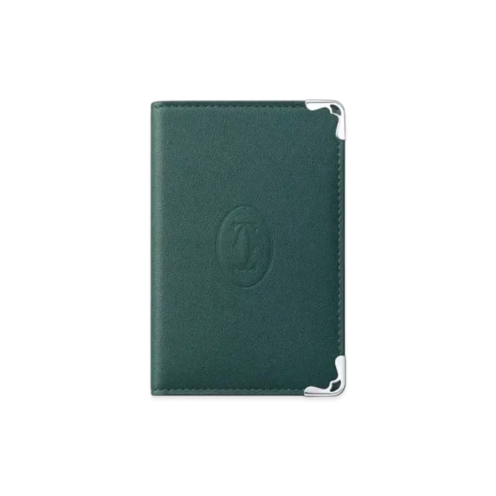 Cartier 4-Credit Card Holder, Must de Cartier "Pine Green"