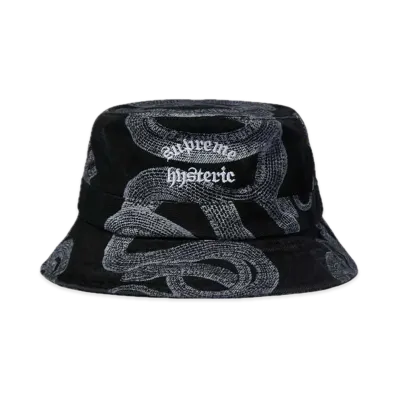 Supreme x HYSTERIC GLAMOUR Snake Denim Crusher "Black"