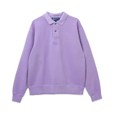 BoTT Pigment Dye Sweat Polo "Purple"