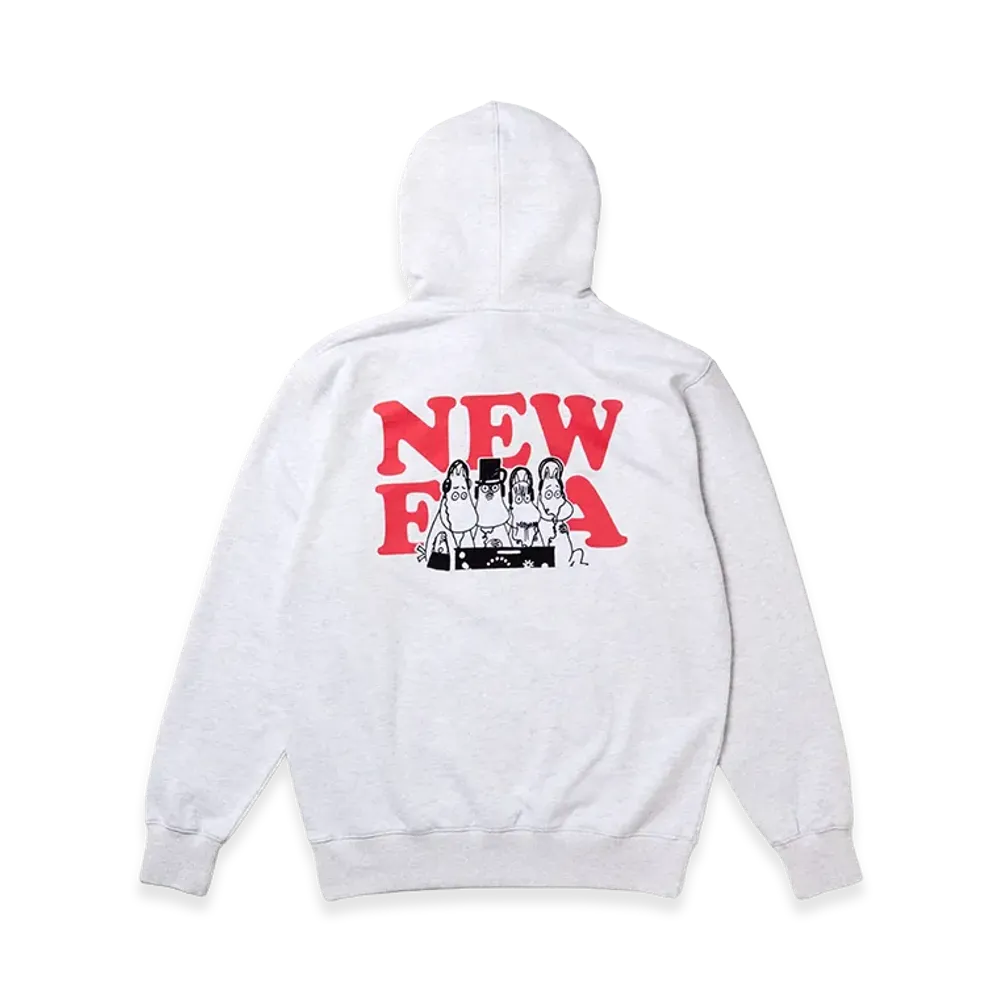 NEW ERA x Moomin Music French Terry Sweat Pullover Hoodie "Ash Grey"