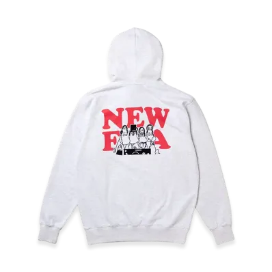 NEW ERA x Moomin Music French Terry Sweat Pullover Hoodie "Ash Grey"