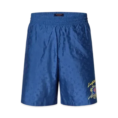 Louis Vuitton x Yayoi Kusama Monogram Faces Swimshorts My Eternal Soul "Bleu Nuit Fonce"