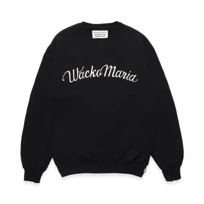WACKO MARIA Middle Weight Sweat Shirt "Black"