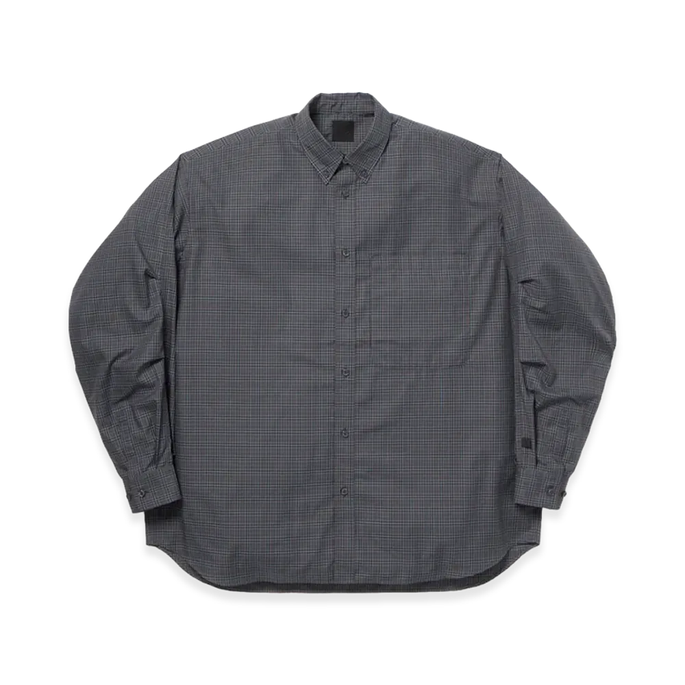 DAIWA PIER39 Tech Button Down Shirt L/S Gren Plaid "Charcoal"
