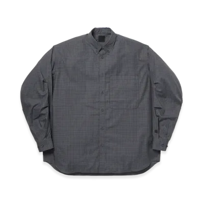 DAIWA PIER39 Tech Button Down Shirt L/S Gren Plaid "Charcoal"