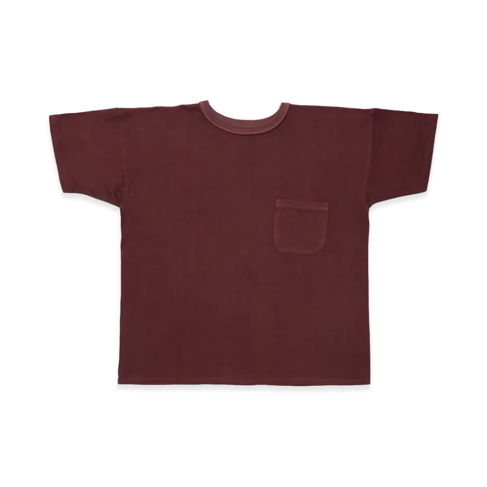 T.T Taiga Takahashi LOT.601 Tee Shirt "Natural Dyed Burgundy"