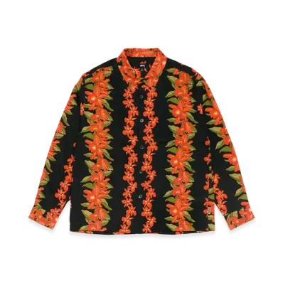 Stussy Hawaiian Floral Shirt "Black"