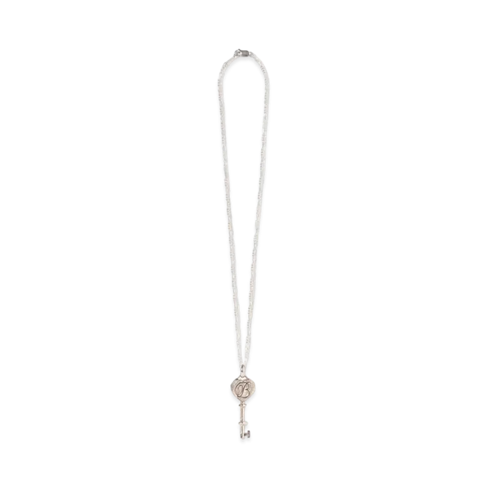 BlackEyePatch Heart B Emblem Key Necklace "Silver"