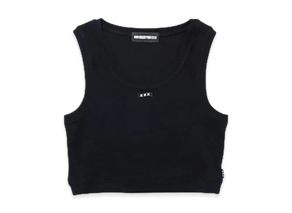 GOD SELECTION XXX Women's Short Tank Top GXL-A26-CS-06 "Black"