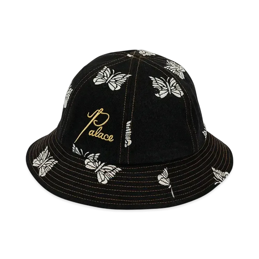 PALACE x NEEDLES Denim Bucket Hat "Black" P27NDH001