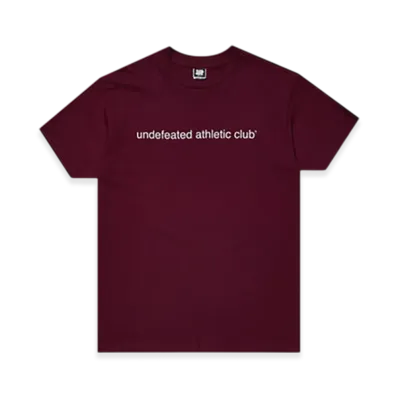 UNDEFEATED UACTP Club S/S Tee "Burgundy"