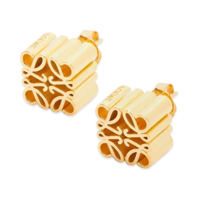 LOEWE Anagram Stud Earrings "Gold"