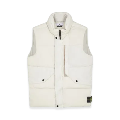 Stone Island G0423 Garment Dyed Crinkle Reps Recycled Nylon Down Vest - 23FW "Stucco"