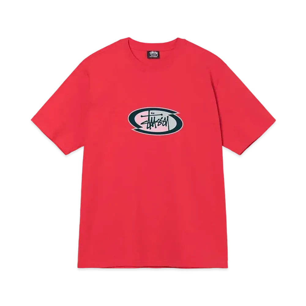 Stussy SPLIT OVAL TEE "Red"