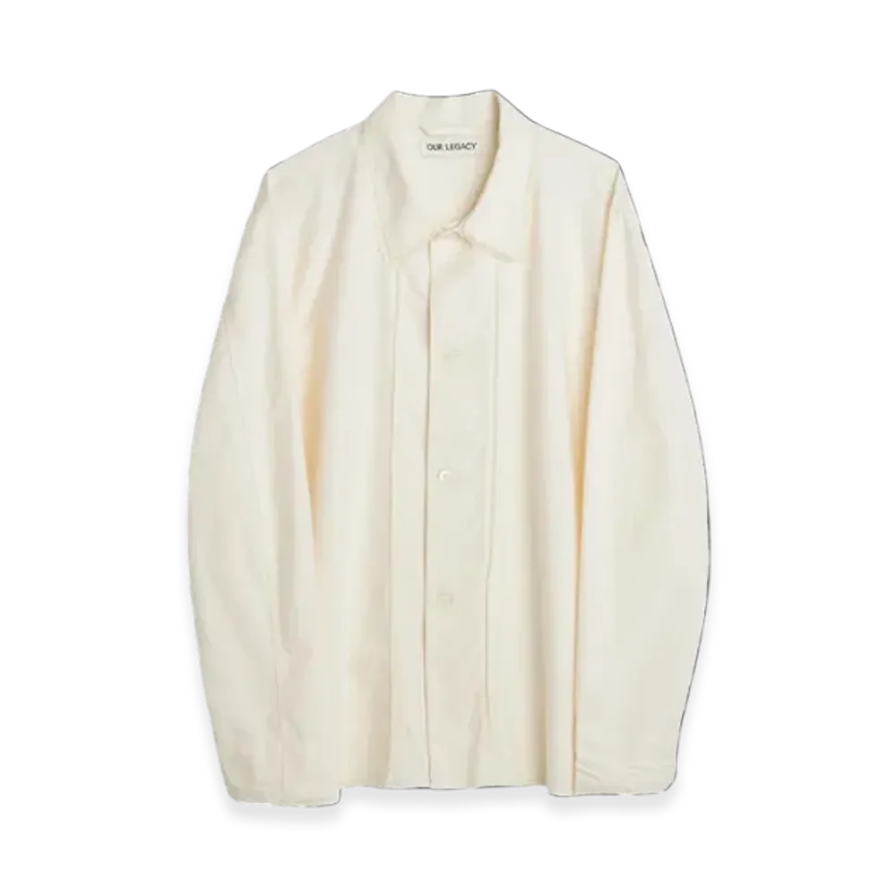 OUR LEGACY Box Shirt Oxford Lace "Antique White"