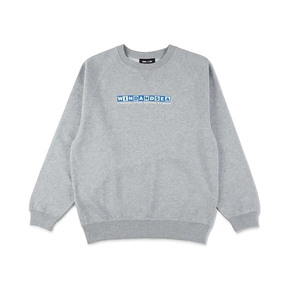 WIND AND SEA Choco Crewneck Sweatshirt "Ash"